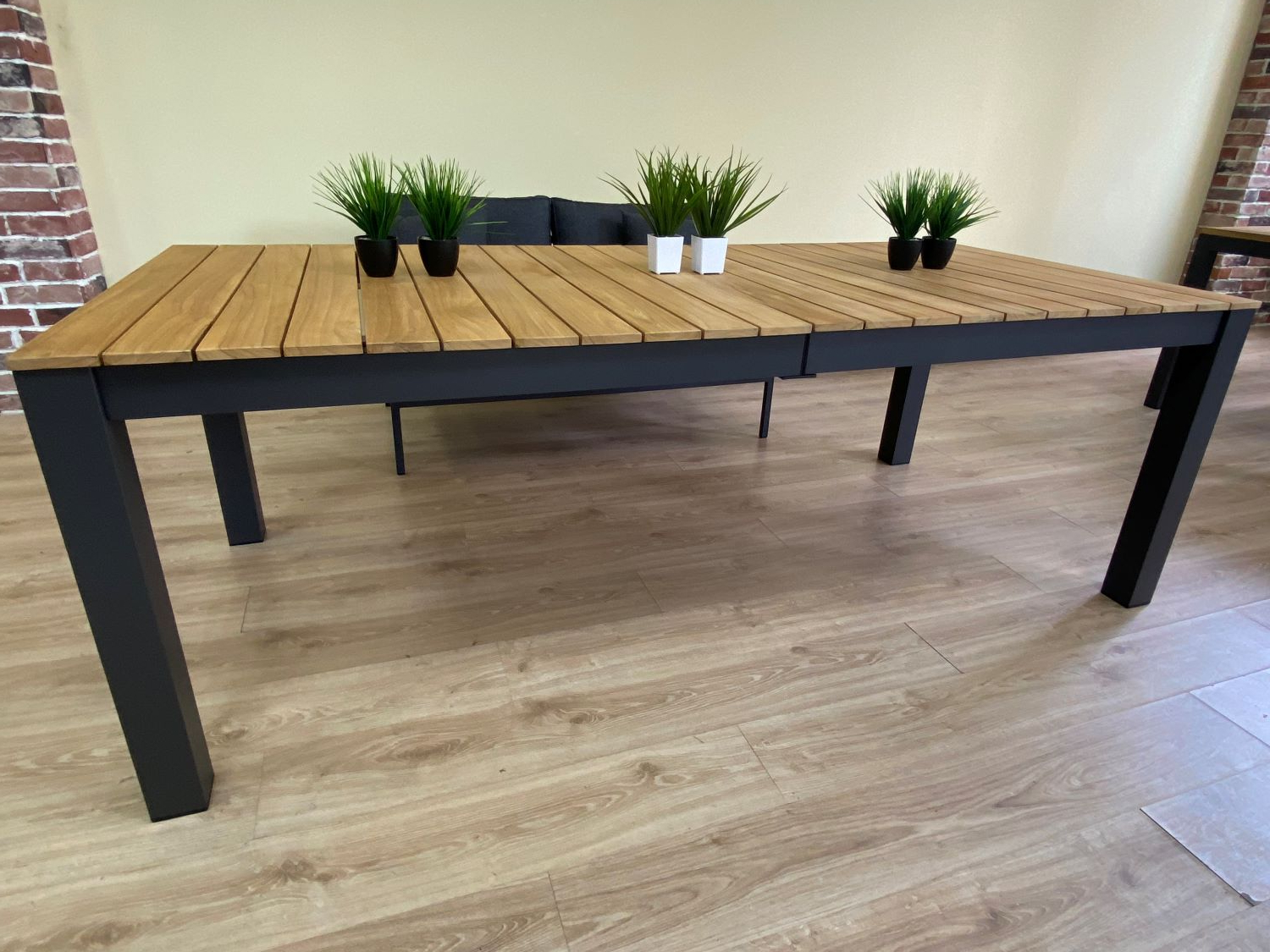 Стол обеденный ТЕЛЛА XL из тика 300x100